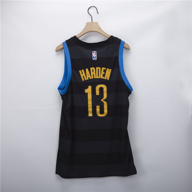Cheap Men Brooklyn Nets 13 Harden black Fashion Nike 2021 NBA Jersey